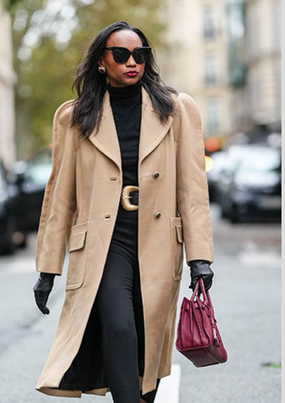 How to style a womens wool coat