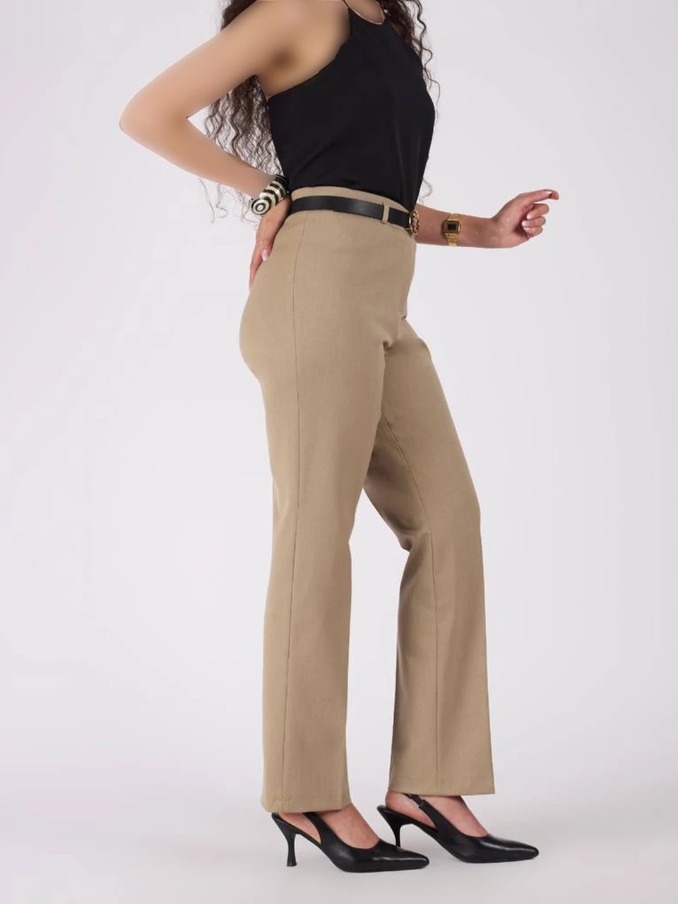 شلوار پارچه ای دمپا 652 گاباردین ساده BY