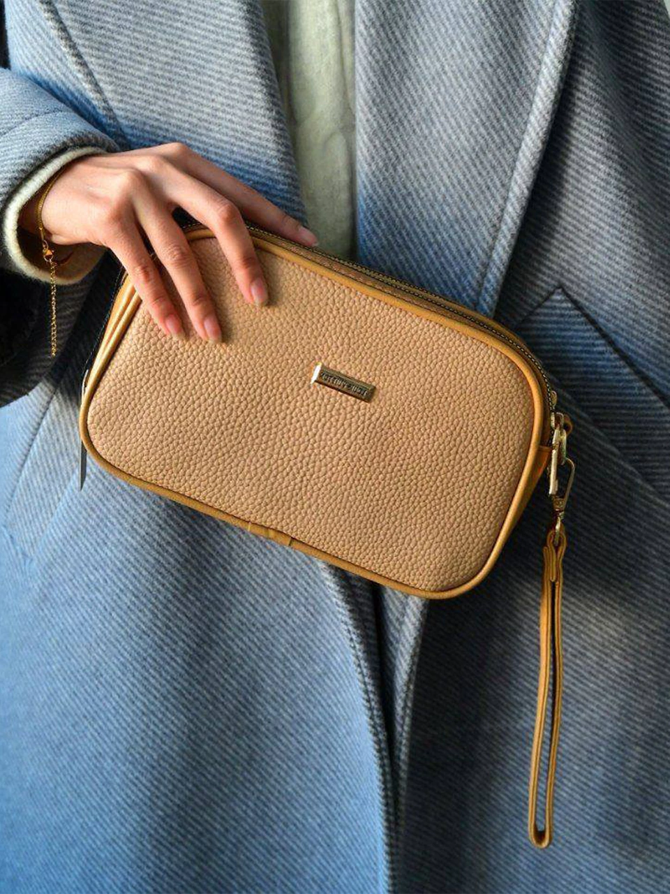 کیف پاسپورتی 3390 و 1217 دو زیپ مغزی دار کوچک