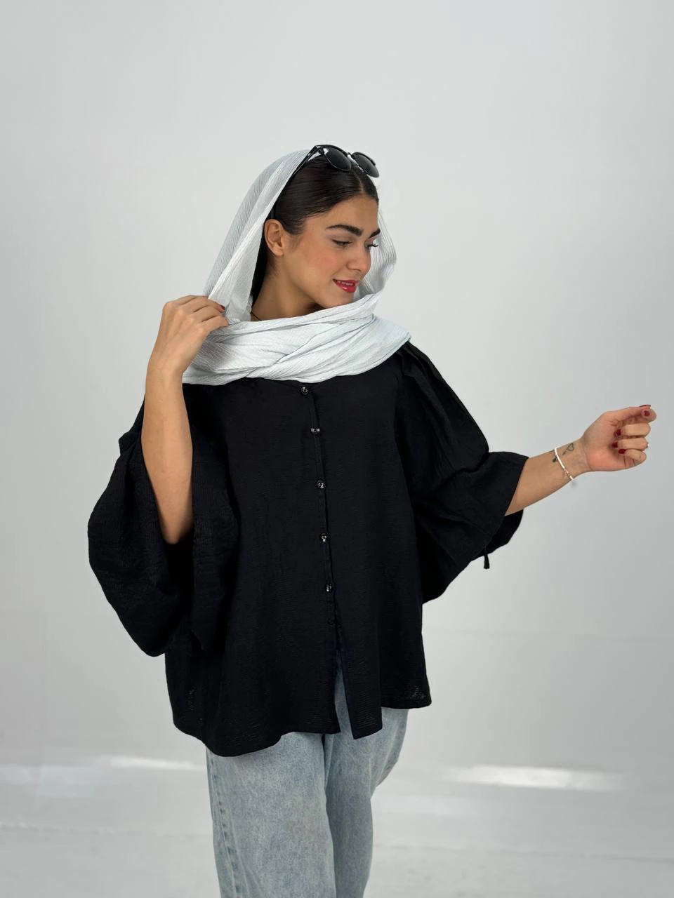 پیراهن میدی 61310 کسمه پشت کرکره ای RY