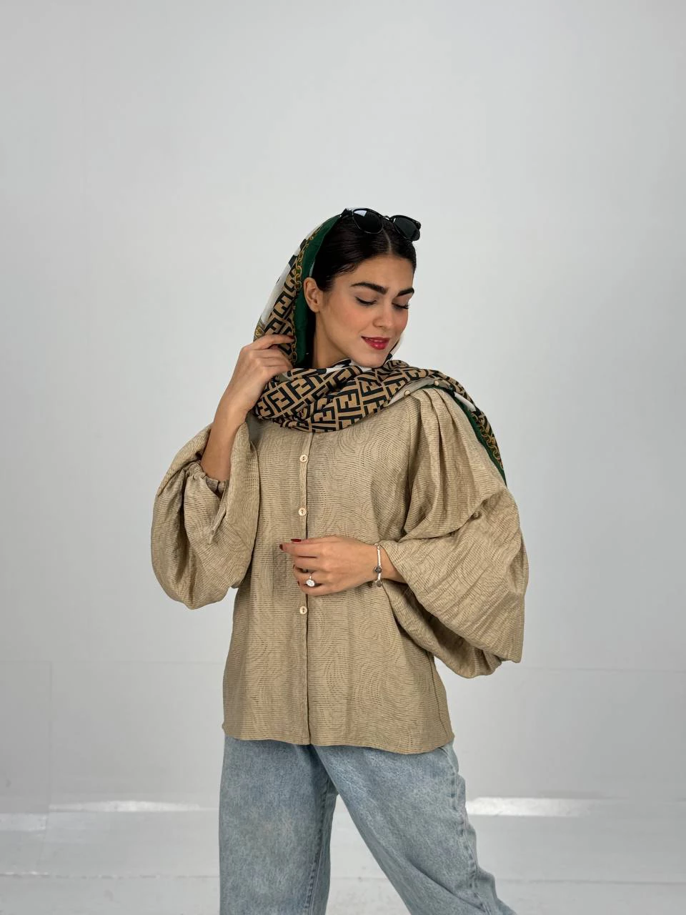 پیراهن میدی 61310 کسمه پشت کرکره ای RY