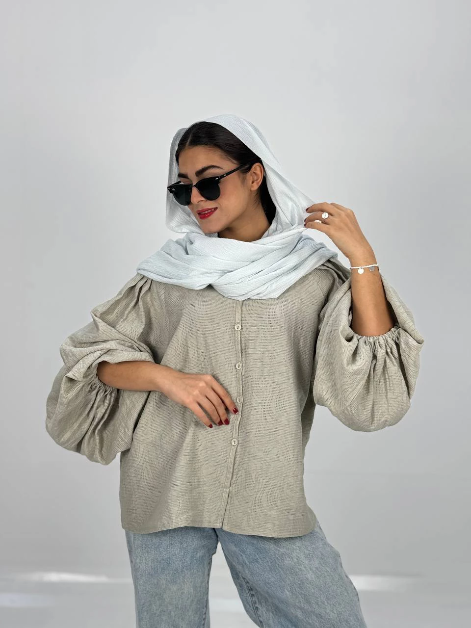 پیراهن میدی 61310 کسمه پشت کرکره ای RY