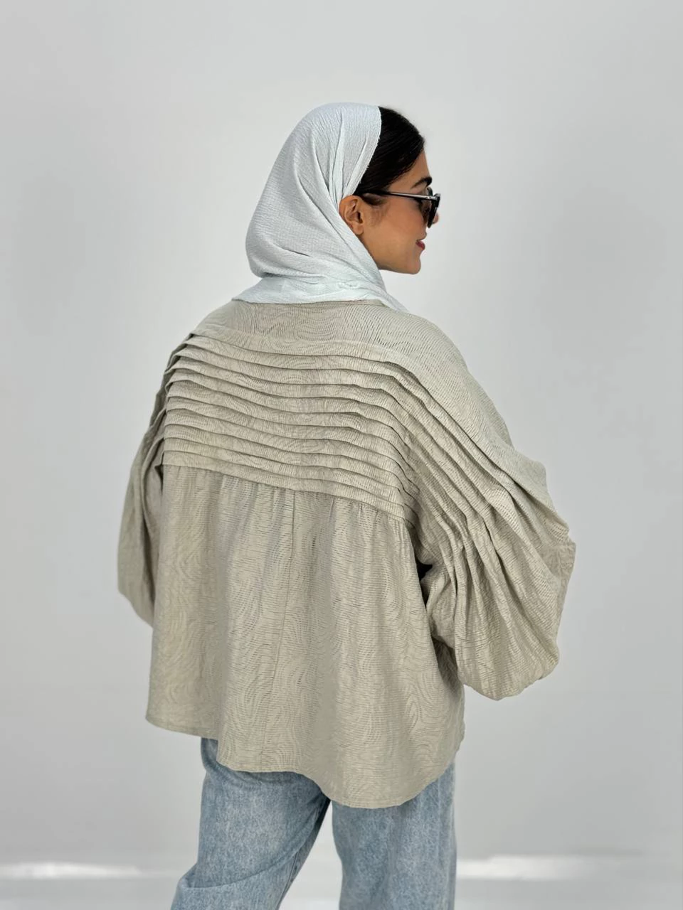 پیراهن میدی 61310 کسمه پشت کرکره ای RY