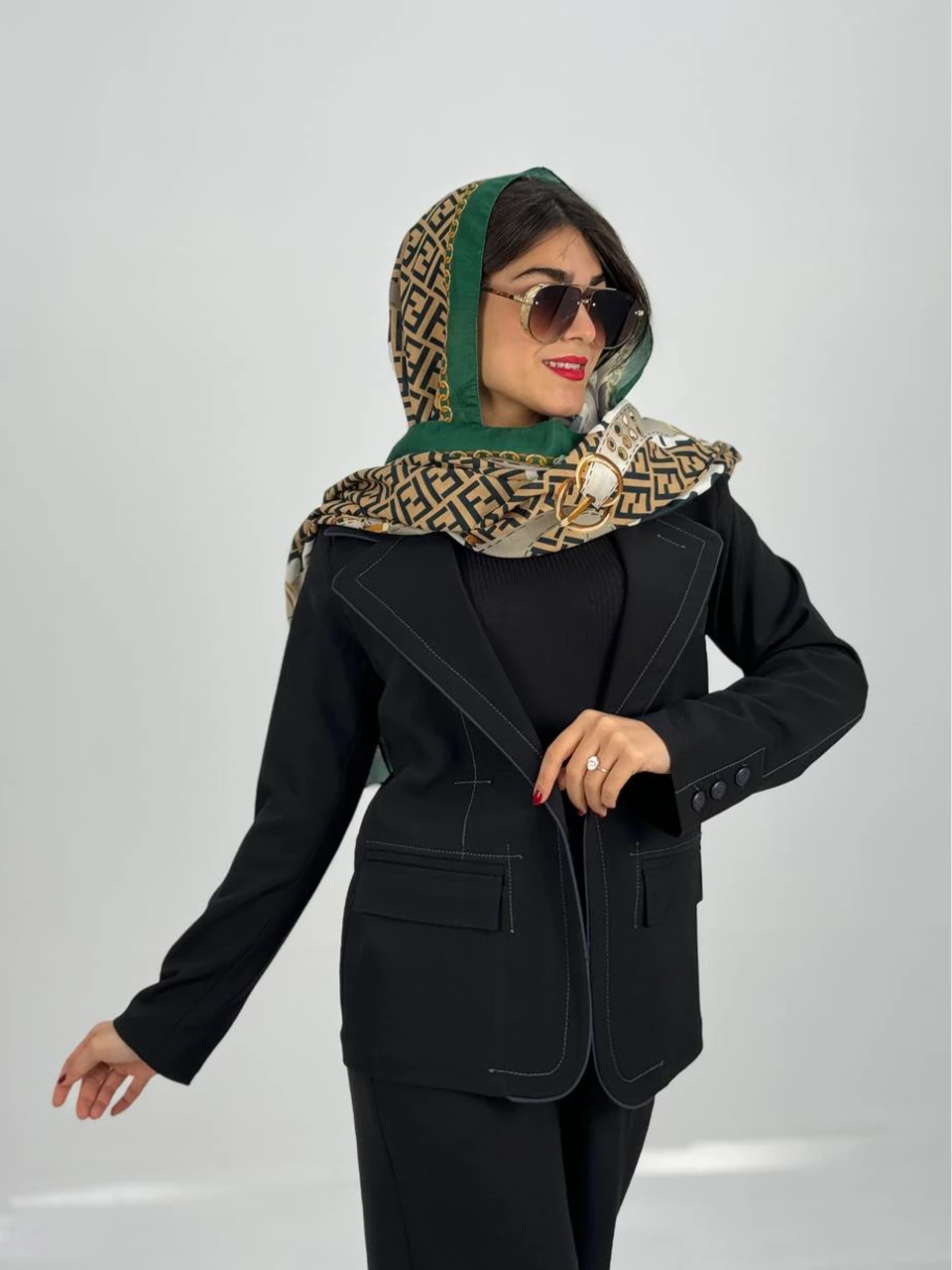 کت میدی 61289 یقه ای دمسه دوزی RY