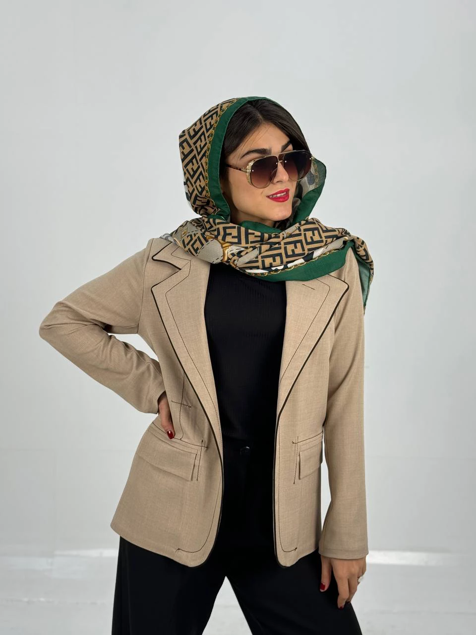 کت میدی 61289 یقه ای دمسه دوزی RY