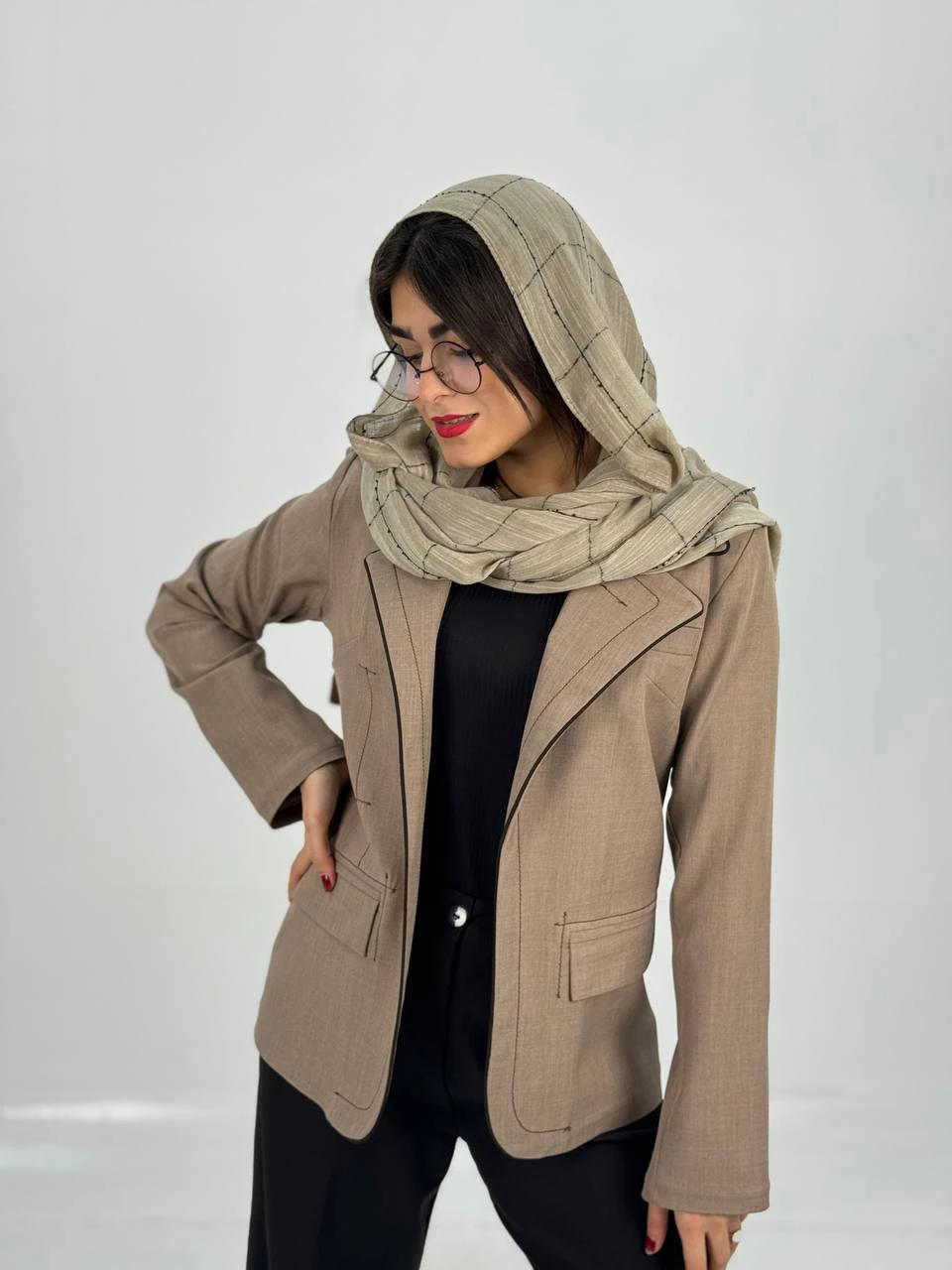 کت میدی 61289 یقه ای دمسه دوزی RY