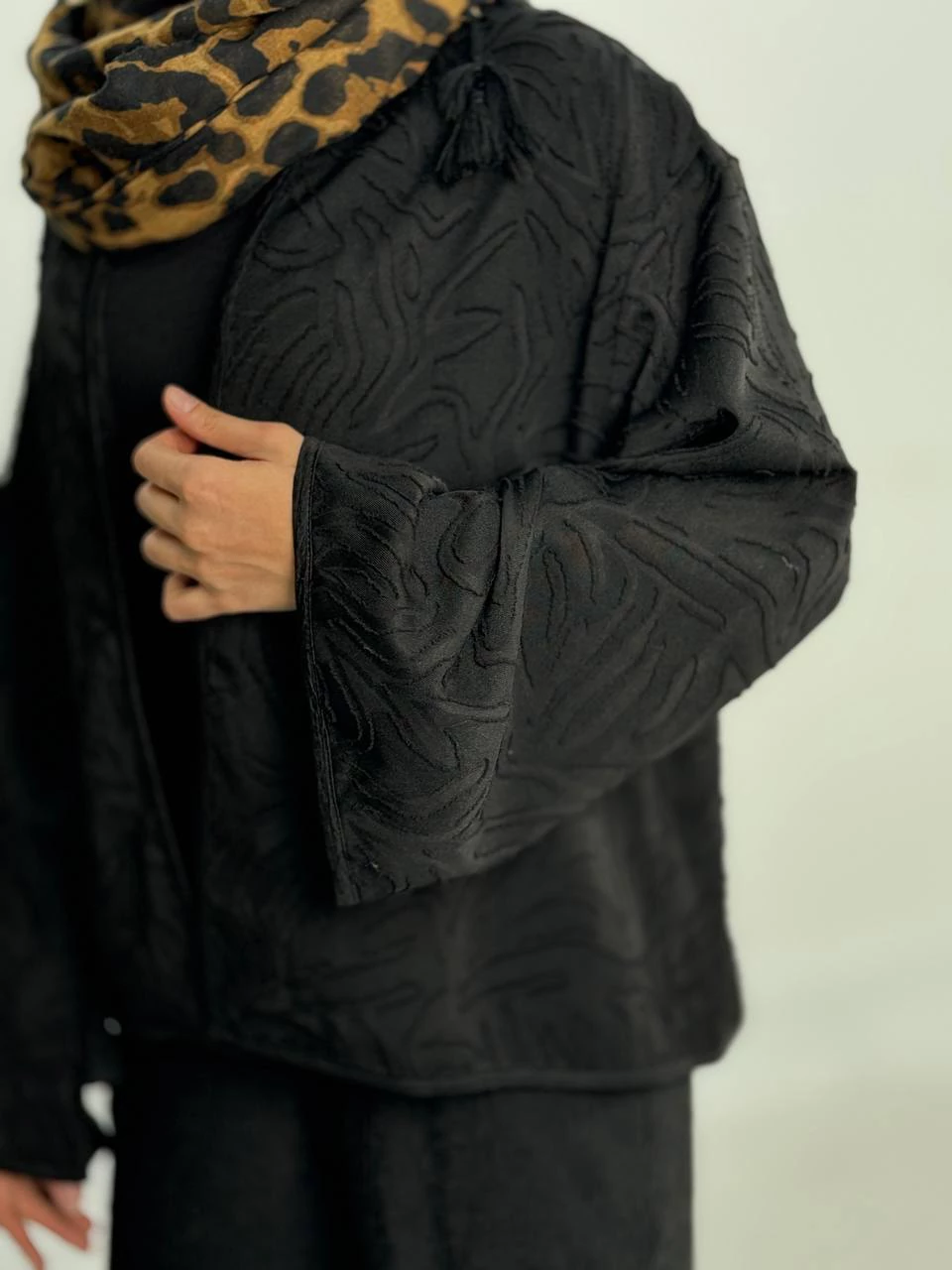 ست مانتو و شلوار 61350 ژاکارد و تریکو RY