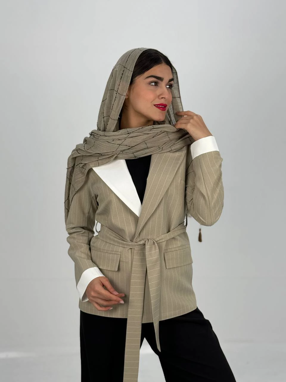 کت میدی 61344 دیپلمات بلیزر سفید RY