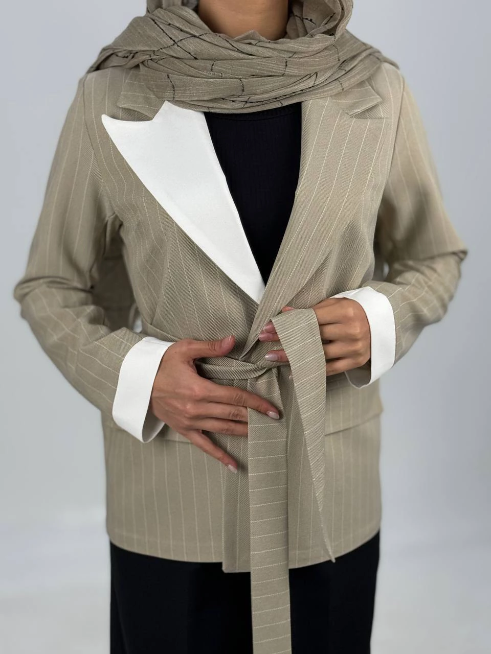 کت میدی 61344 دیپلمات بلیزر سفید RY