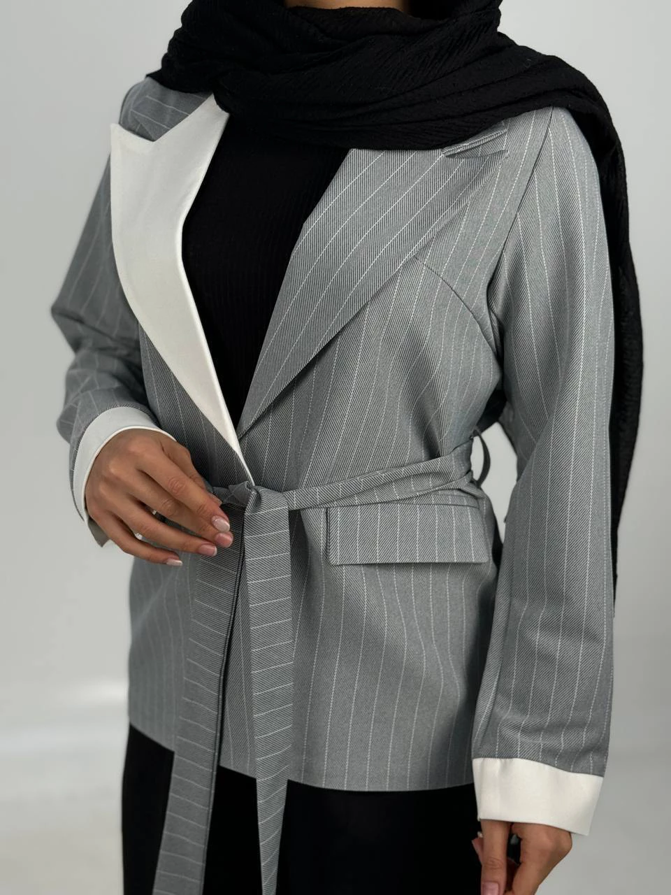 کت میدی 61344 دیپلمات بلیزر سفید RY