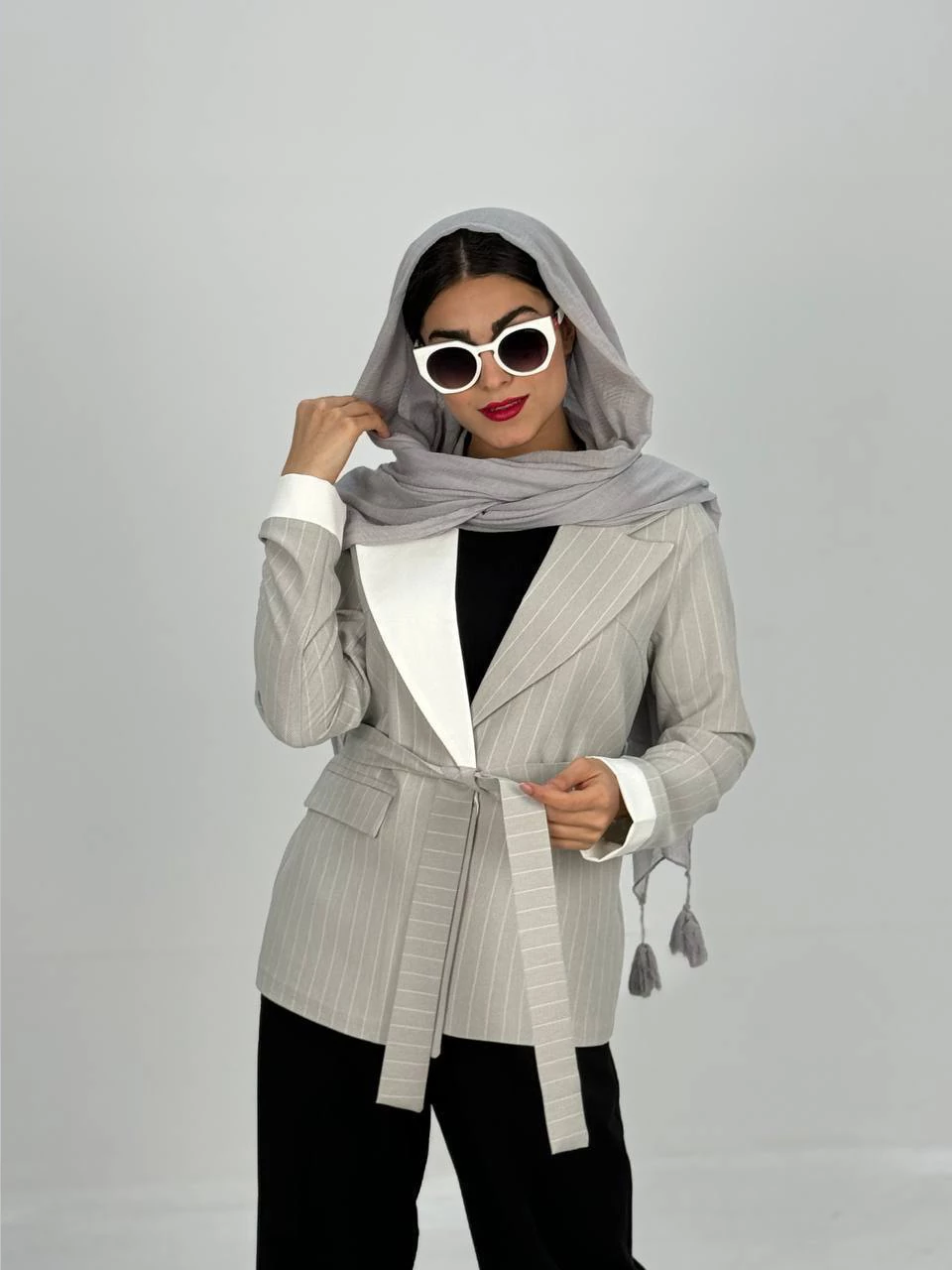 کت میدی 61344 دیپلمات بلیزر سفید RY