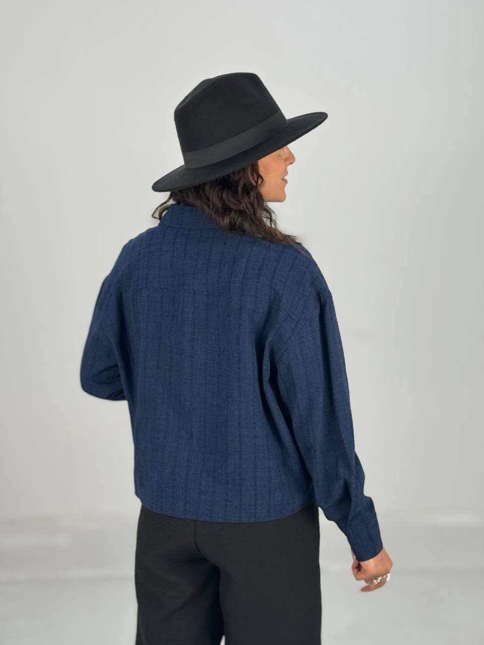 شومیز 61444 لوئیزا یقه مردانه RY