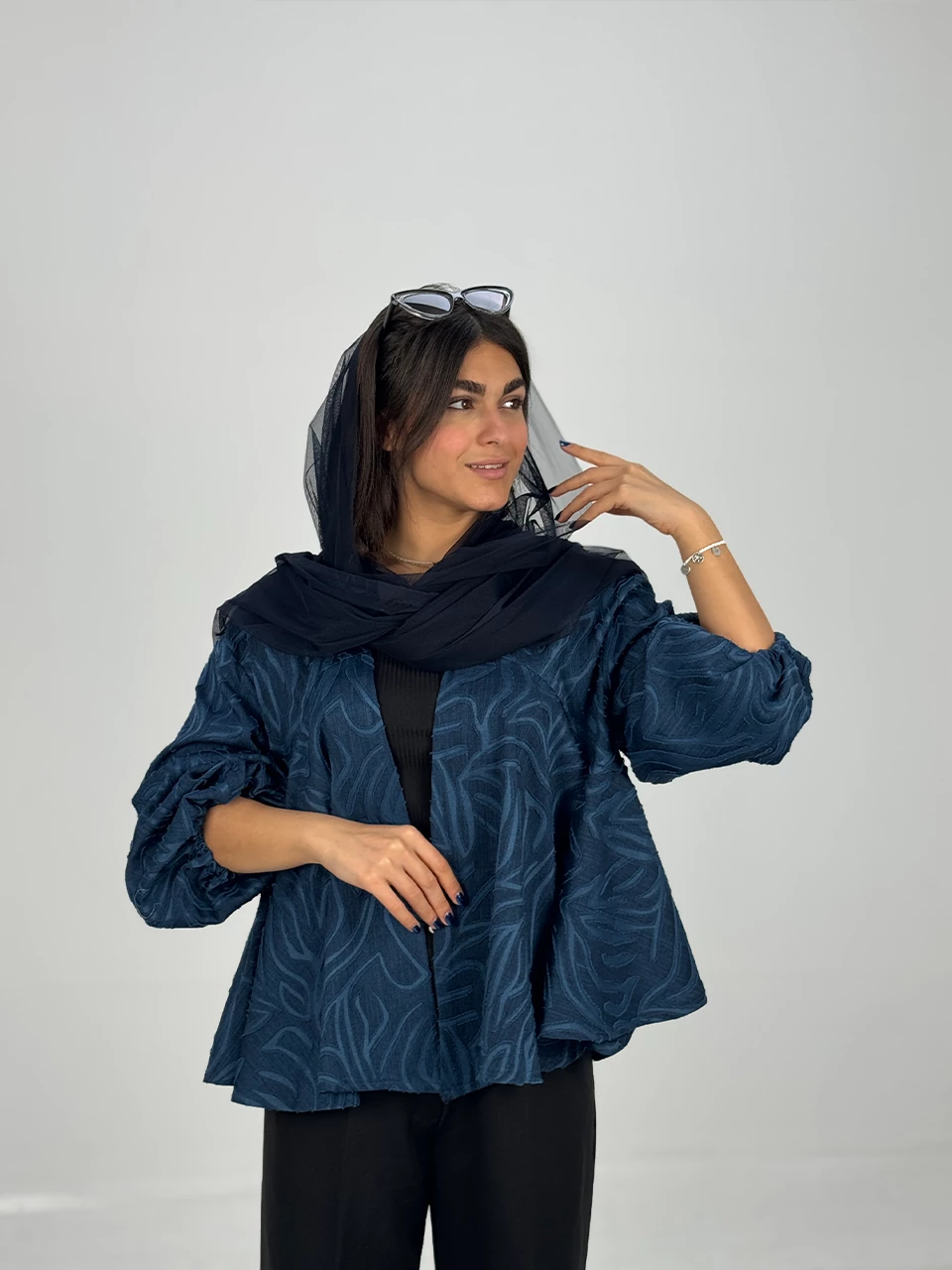 مانتو میدی 61356 دامن حلزونی RY