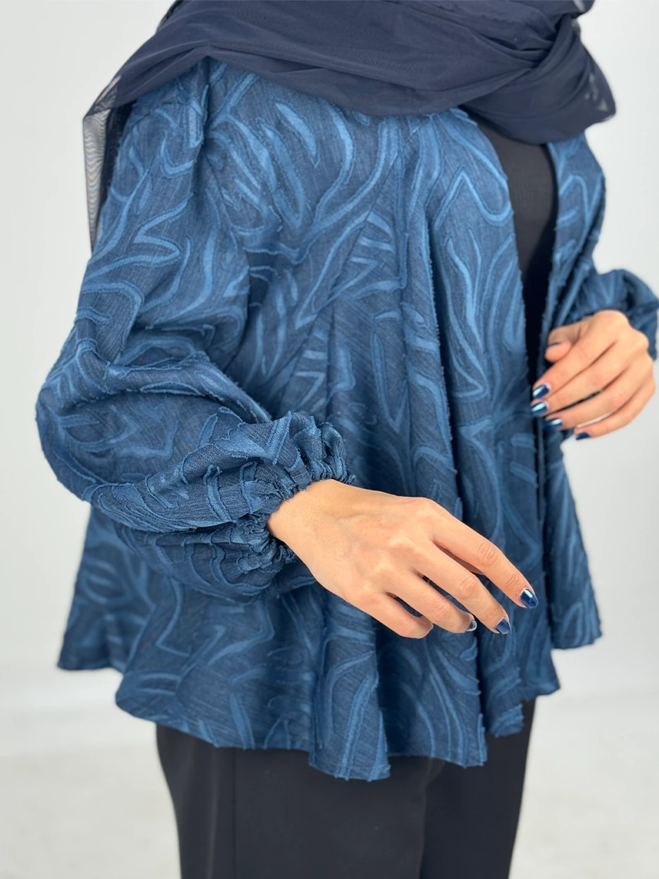 مانتو میدی 61356 دامن حلزونی RY