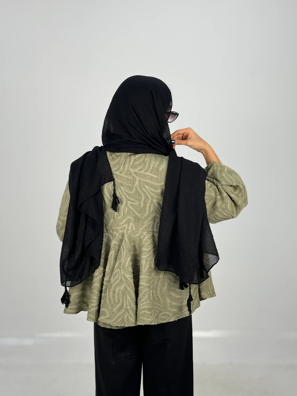 مانتو میدی 61356 دامن حلزونی RY