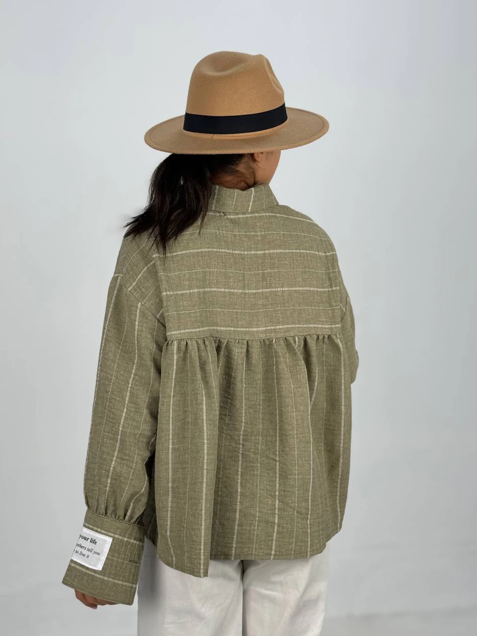 پیراهن میدی 61325 لینن دیپلمات پشت چین دار RY