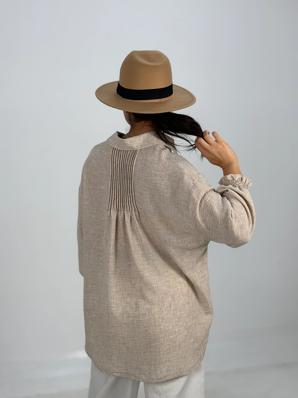 پیراهن میدی 61366 داماسک آستین چین دار RY