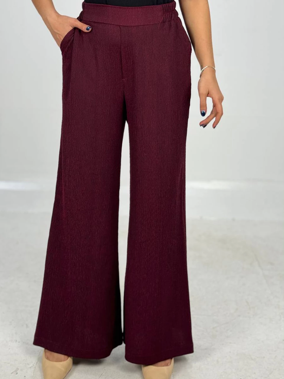 شلوار پارچه ای دمپا 31062 لونا دو نخ RY