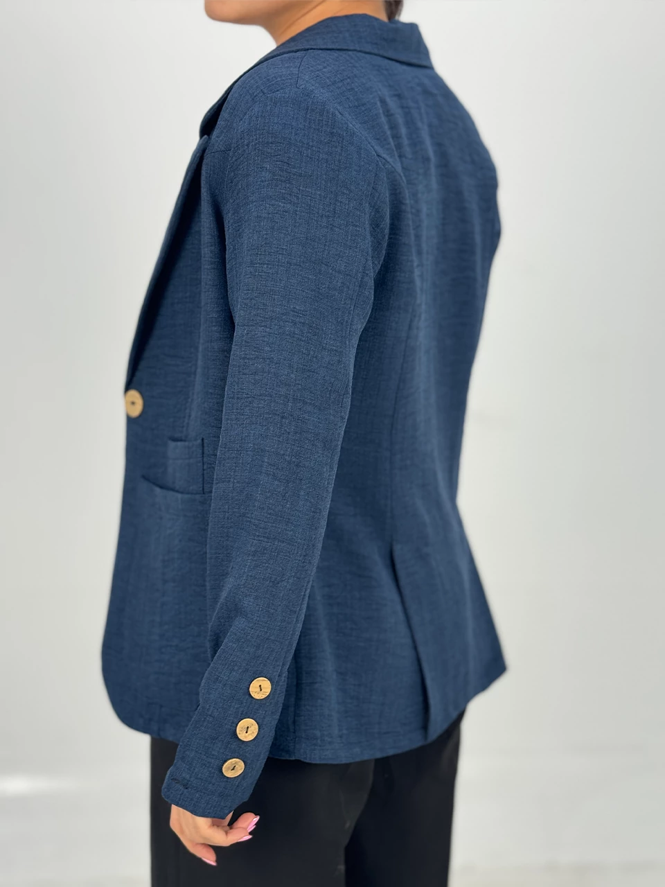 کت میدی 61365 لینن پشت چاکدار RY