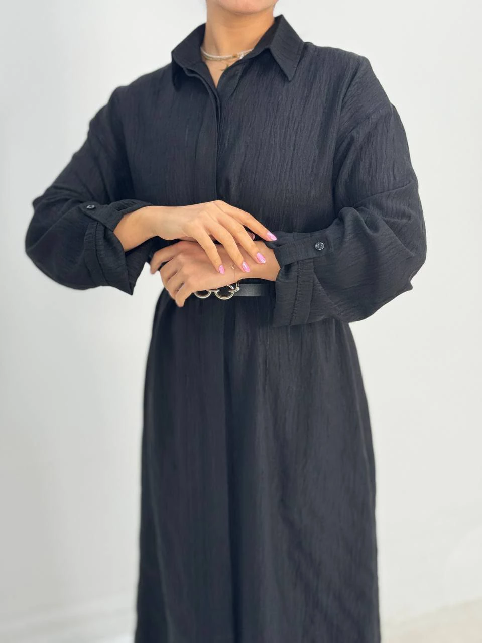 مانتو لانگ 61367 دکمه مخفی RY