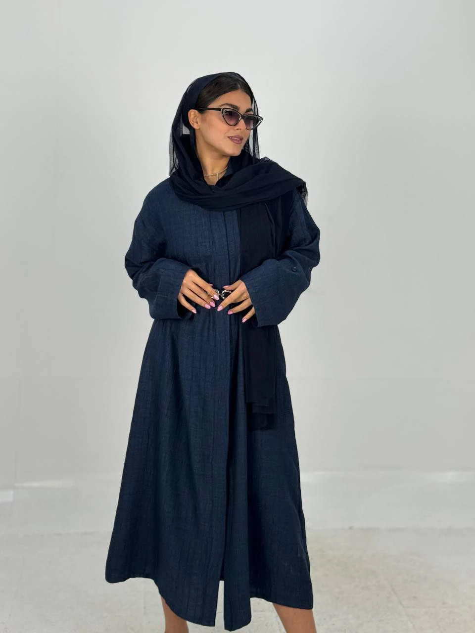 مانتو لانگ 61367 دکمه مخفی RY