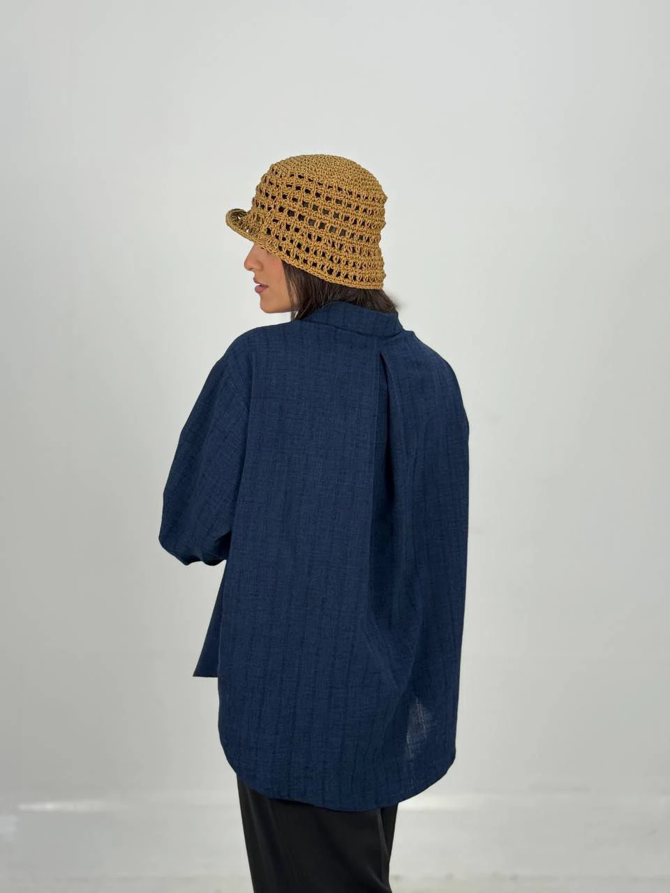 پیراهن میدی 61380 لوئیزا دوخت دار پشت پیله RY