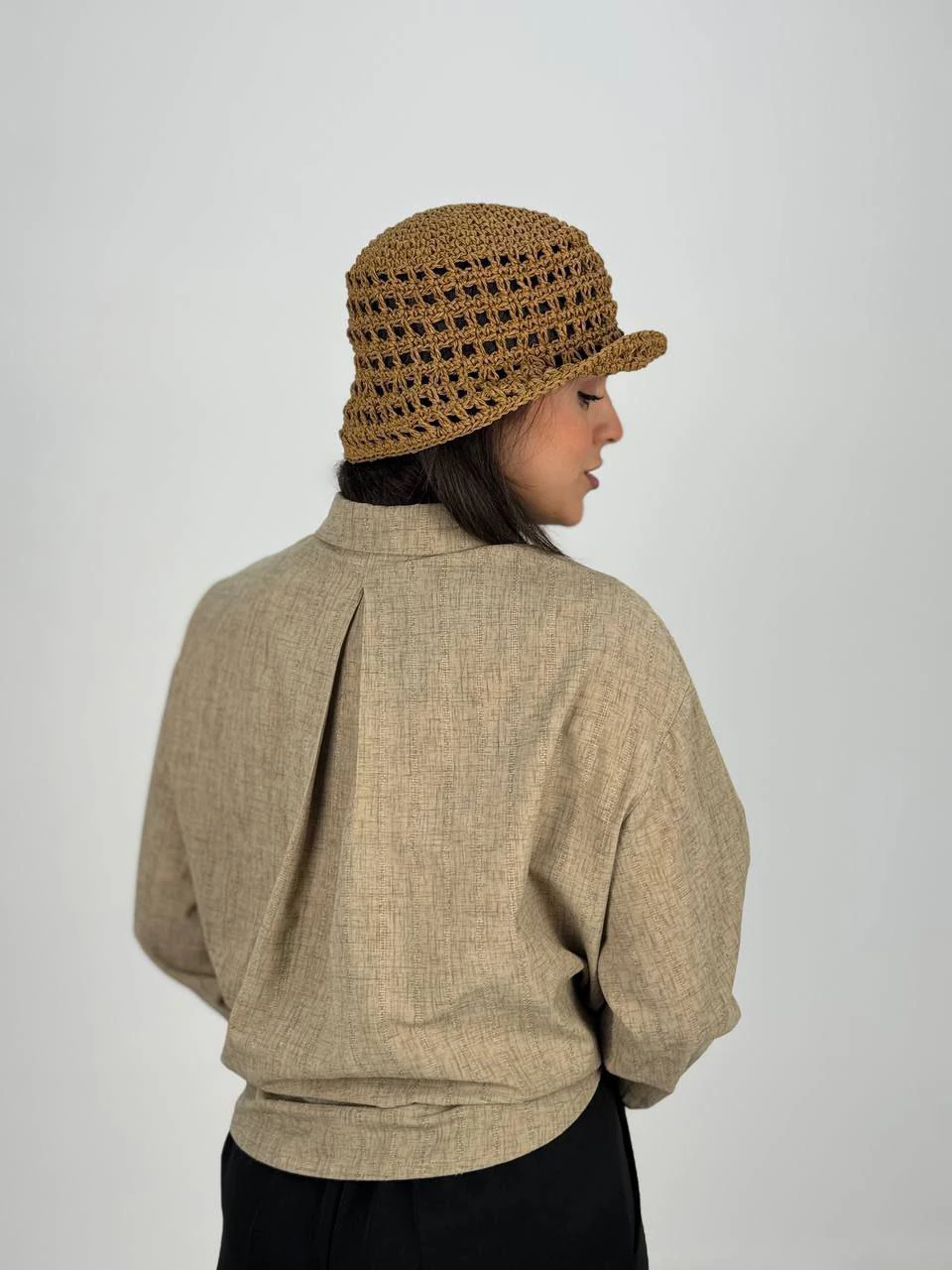 پیراهن میدی 61380 لوئیزا دوخت دار پشت پیله RY