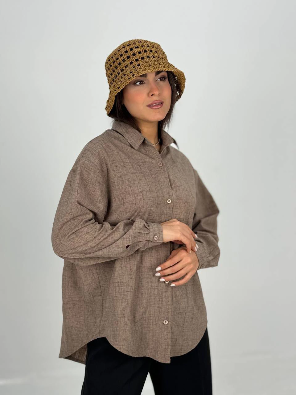 پیراهن میدی 61380 لوئیزا دوخت دار پشت پیله RY