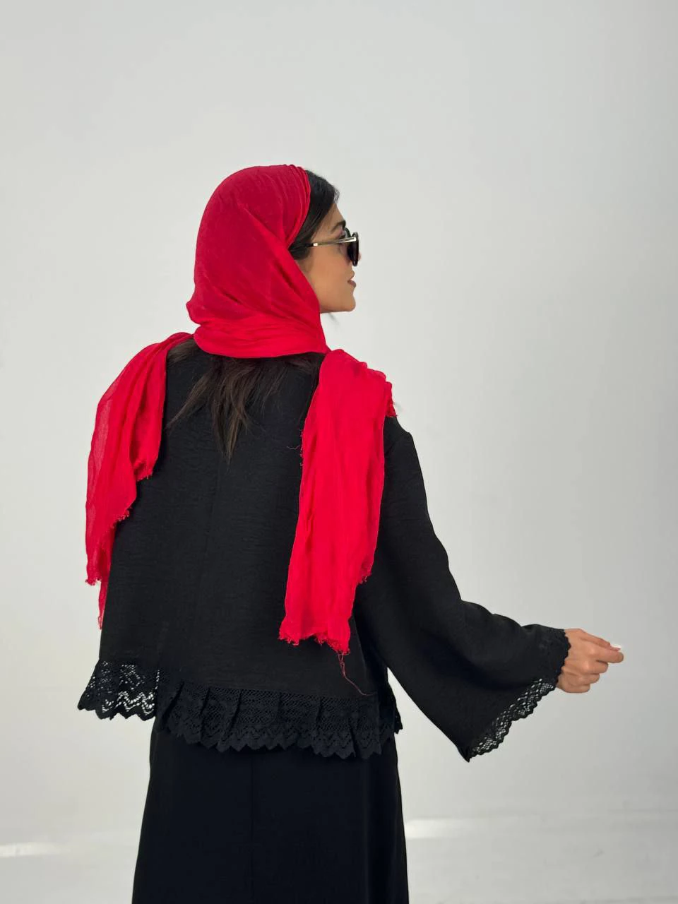 مانتو میدی 61407 لینن پایین گیپور RY