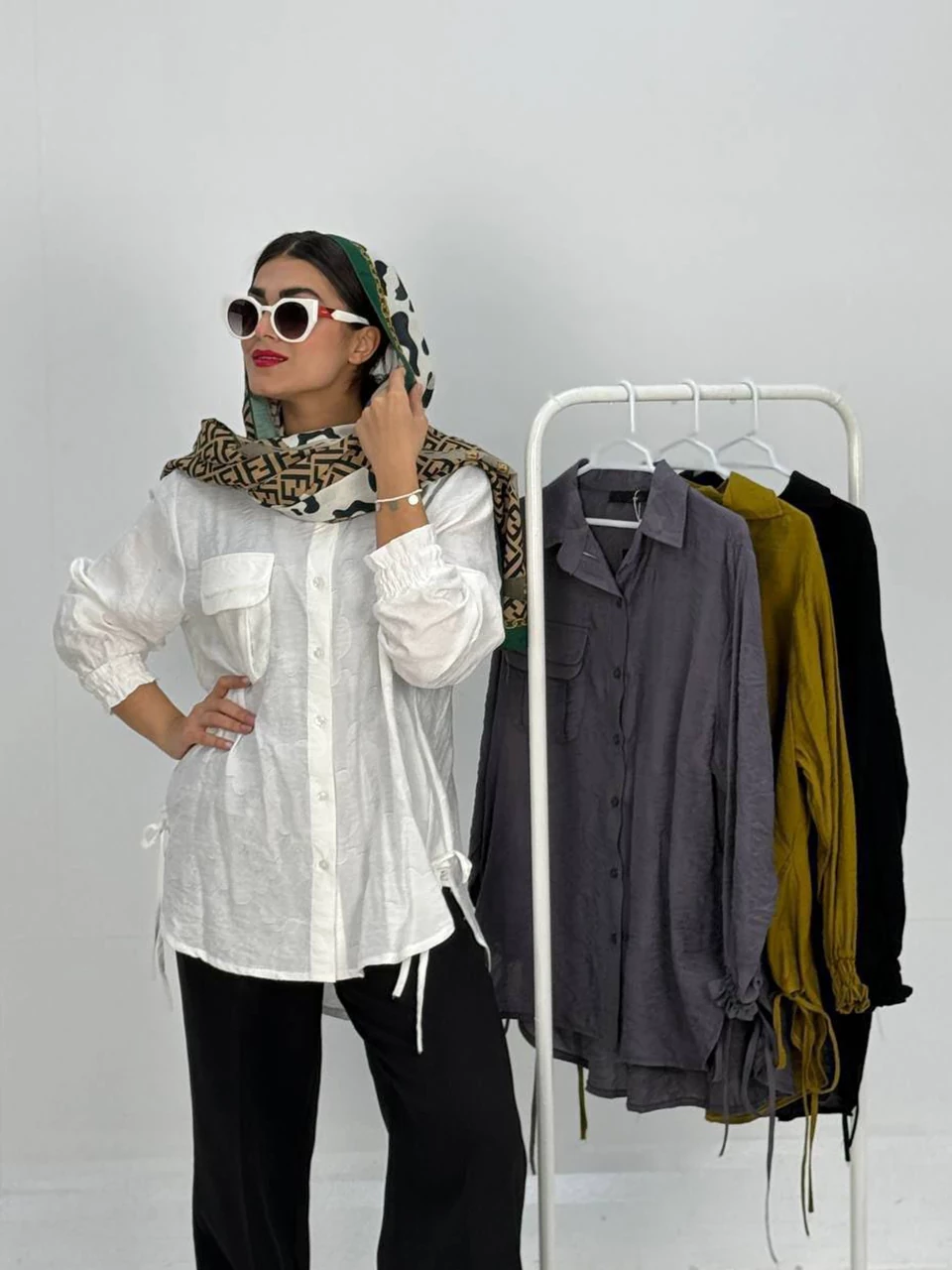 مانتو شومیزی 1002 در جیب دوبل ان آر RY