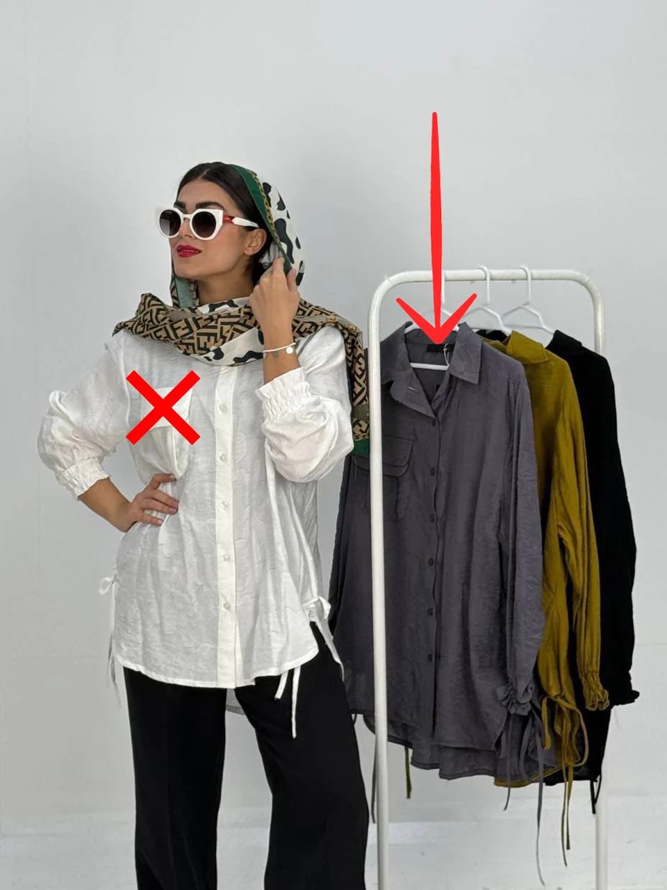 مانتو شومیزی 1002 در جیب دوبل ان آر RY