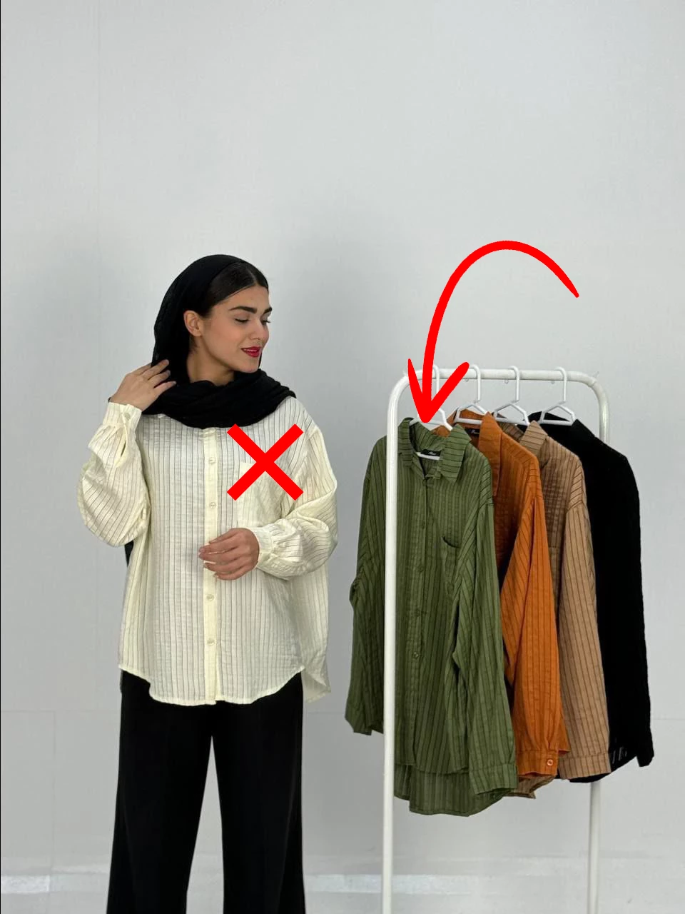 مانتو شومیزی 1001 نوار هاشور پشت پیله RY