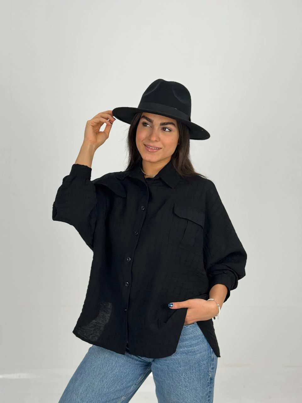 مانتو شومیزی 1008 کیمونو دو جیب بغل مثلثی RY