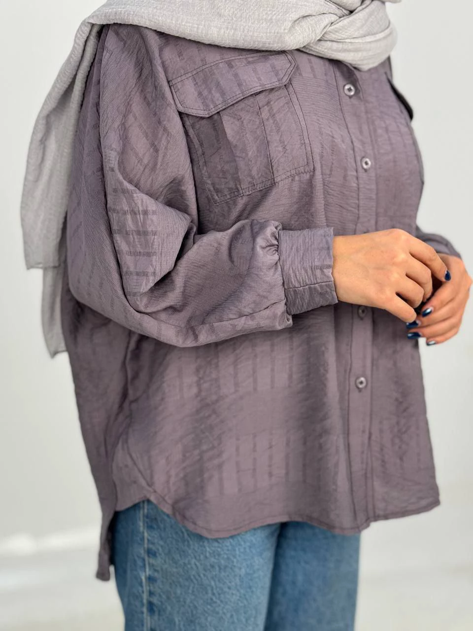 مانتو شومیزی 1008 کیمونو دو جیب بغل مثلثی RY