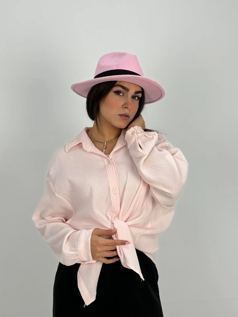 مانتو شومیزی 1018 آدامسی پشت پیله RY