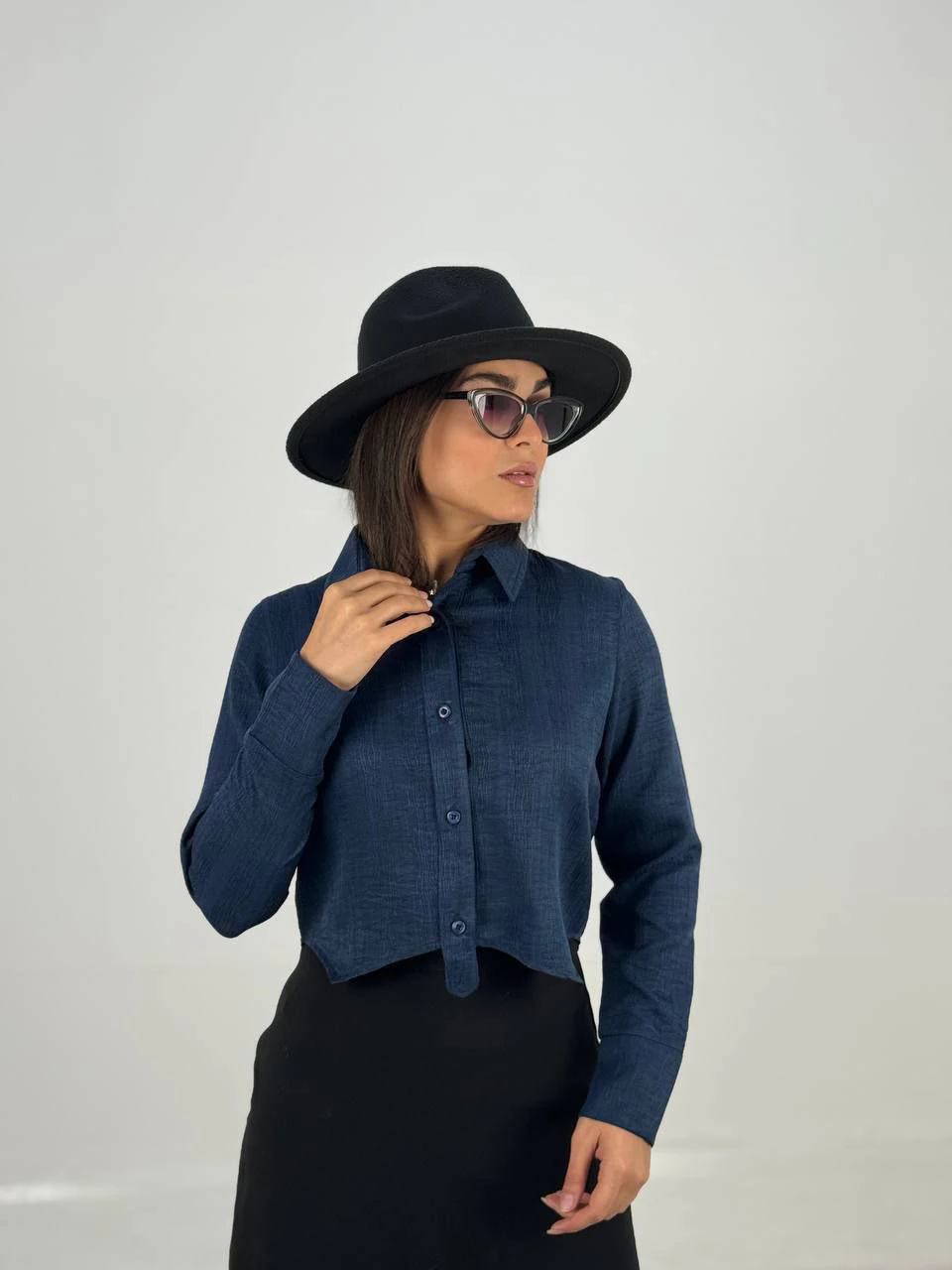 شومیز 61404 آبشاری کراواتی RY