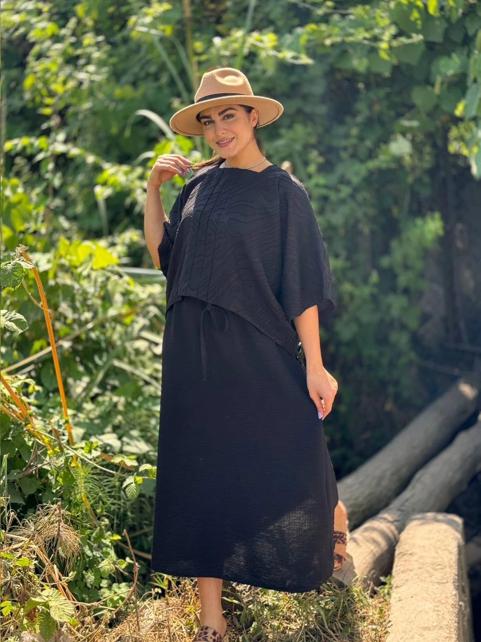 ست بلوز و دامن 61328 کیمونو جلو پیله ژاکارد RY