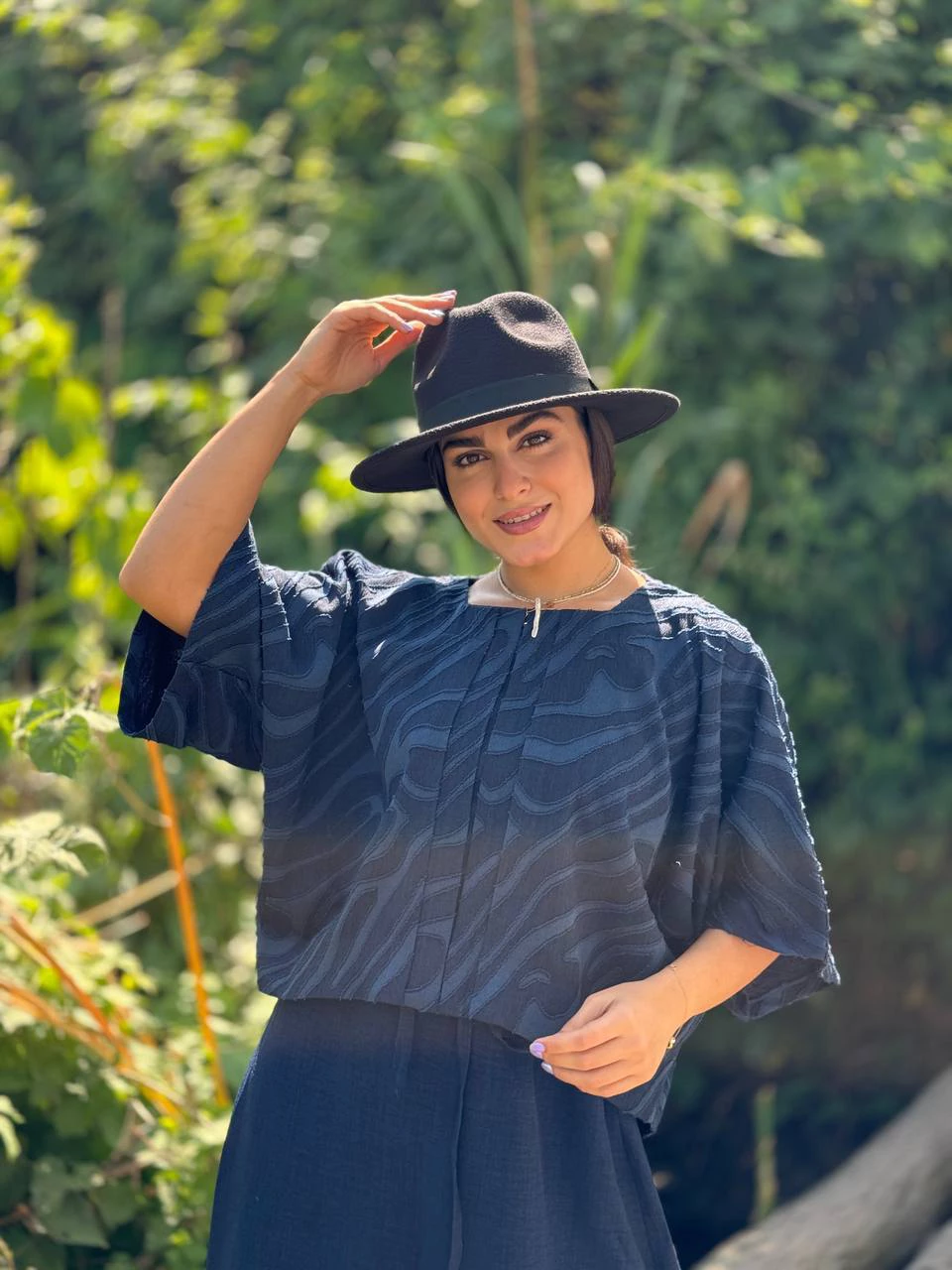 ست بلوز و دامن 61328 کیمونو جلو پیله ژاکارد RY