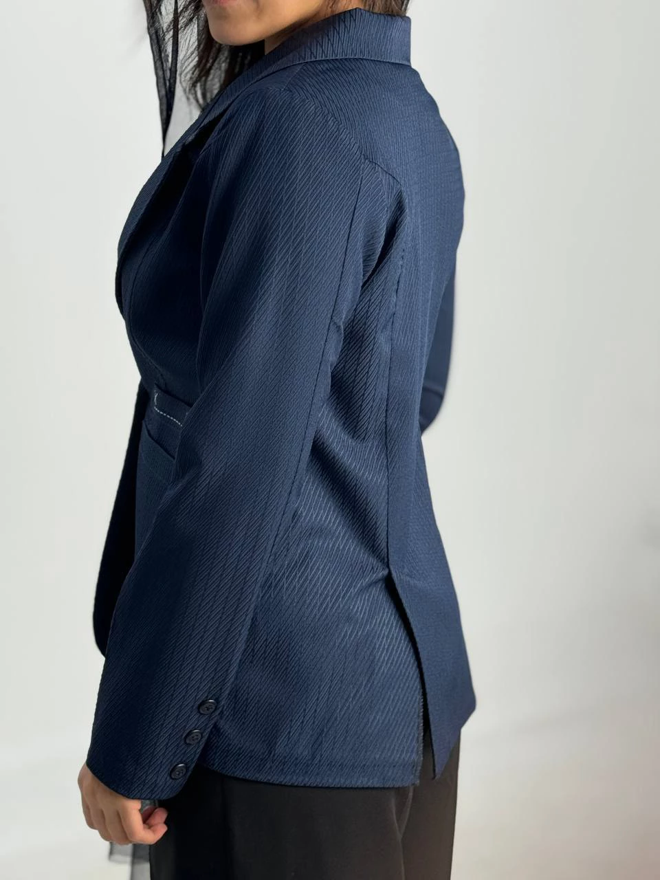 کت یقه انگلیسی 61347 ژاکارد پشت چاکدار RY