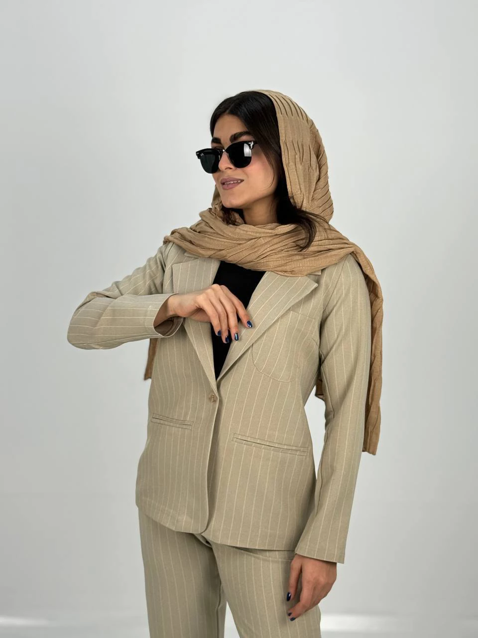 ست کت و شلوار 61343 سه جیب دیپلمات RY