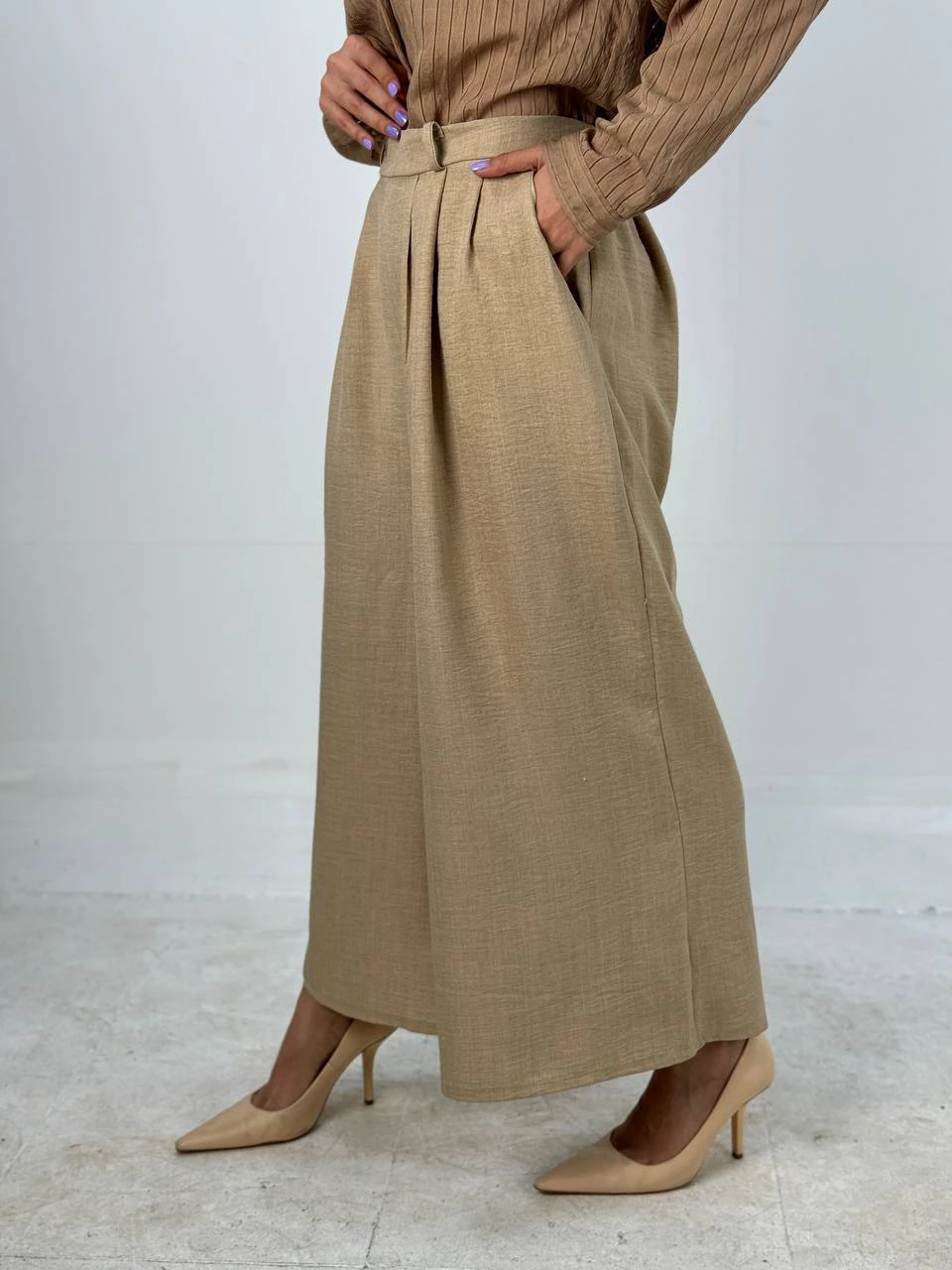 شلوار پارچه ای دامنی 31075 لوئیزا سه پیل RY