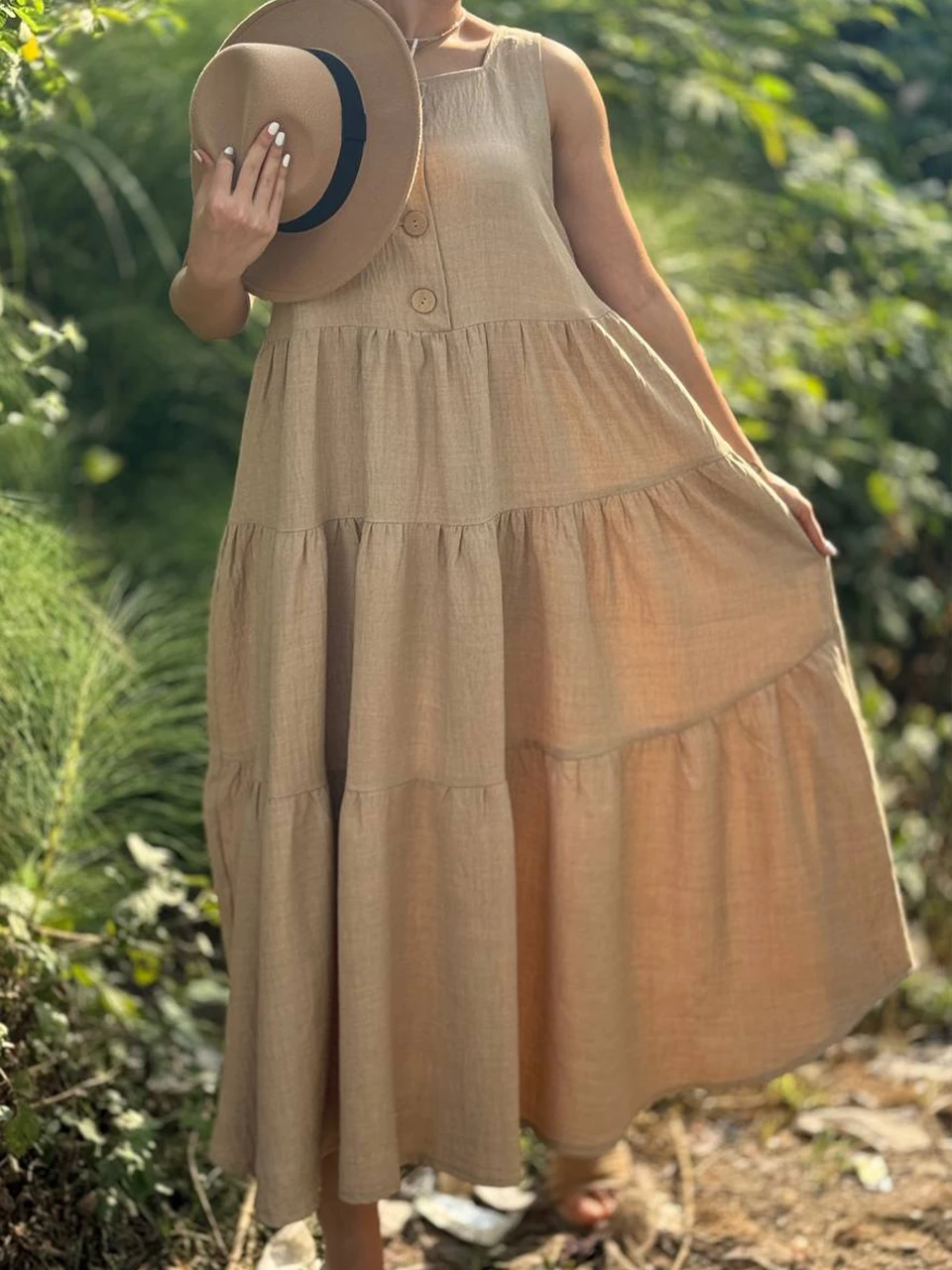 سارافون لانگ 61441 لوئیزا دامن سه چین RY