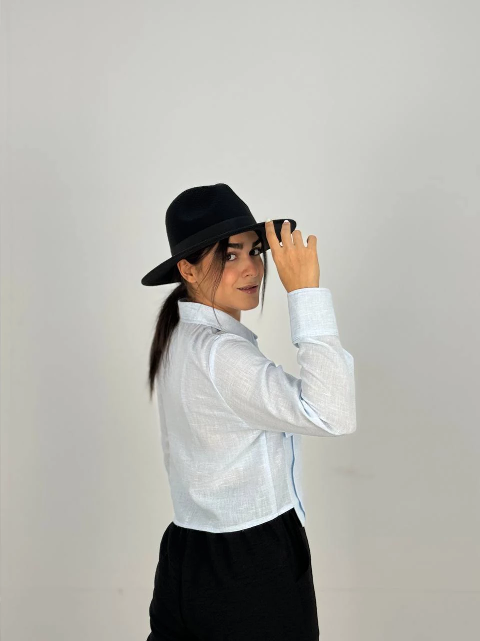 شومیز 61403 داماسک جیب گوشواره RY