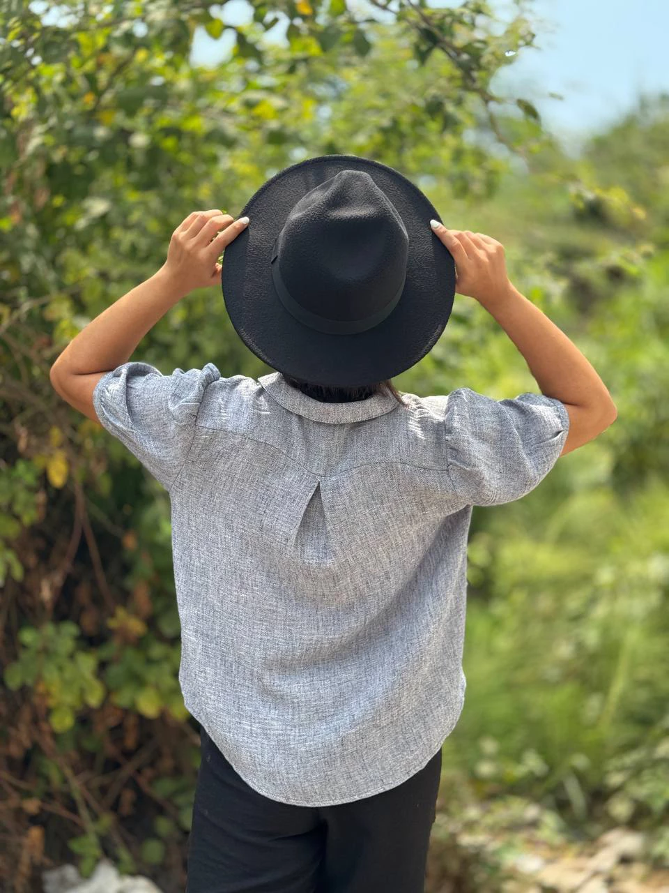 بلوز 61438 دوتون یقه ب ب RY