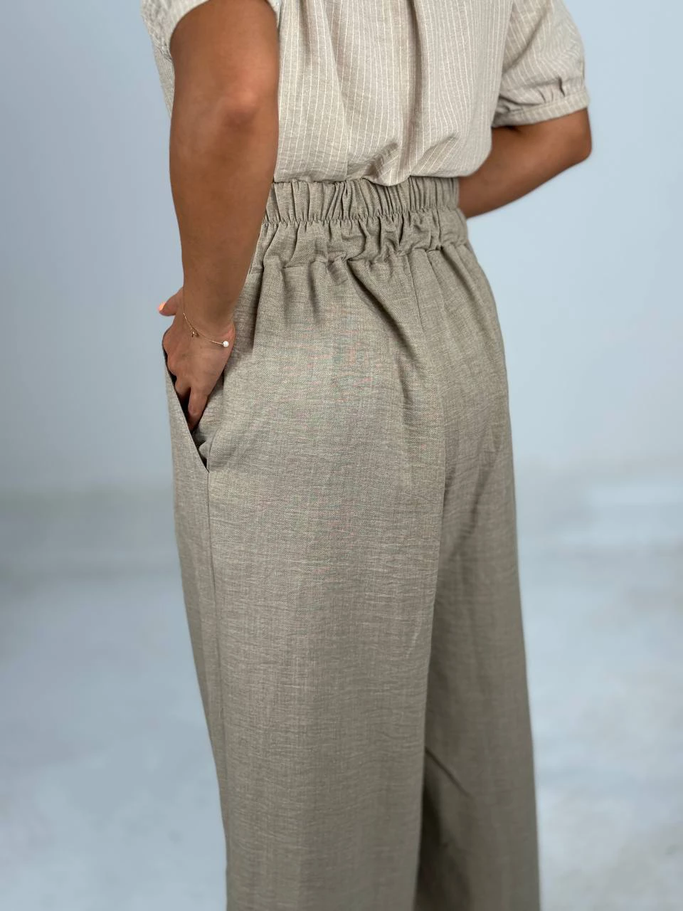 شلوار پارچه ای دامنی 31076 لوئیزا دو دکمه RY