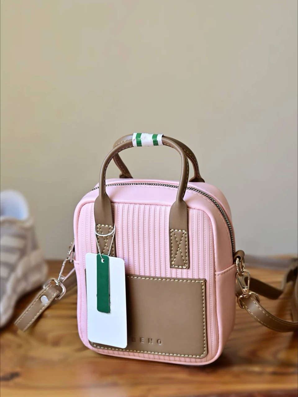 کیف پاسپورتی 4804 دو بند وینل چاپدار