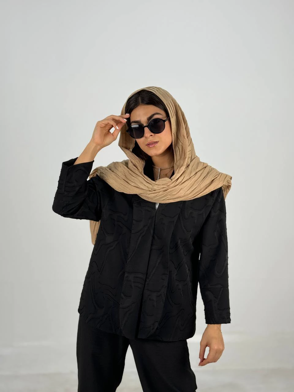 کت یقه آمریکایی 61432 ژاکارد کره ای RY