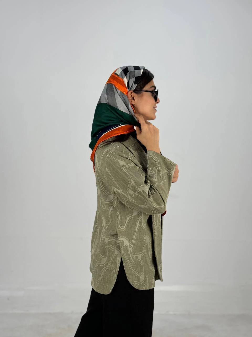 کت یقه آمریکایی 61432 ژاکارد کره ای RY