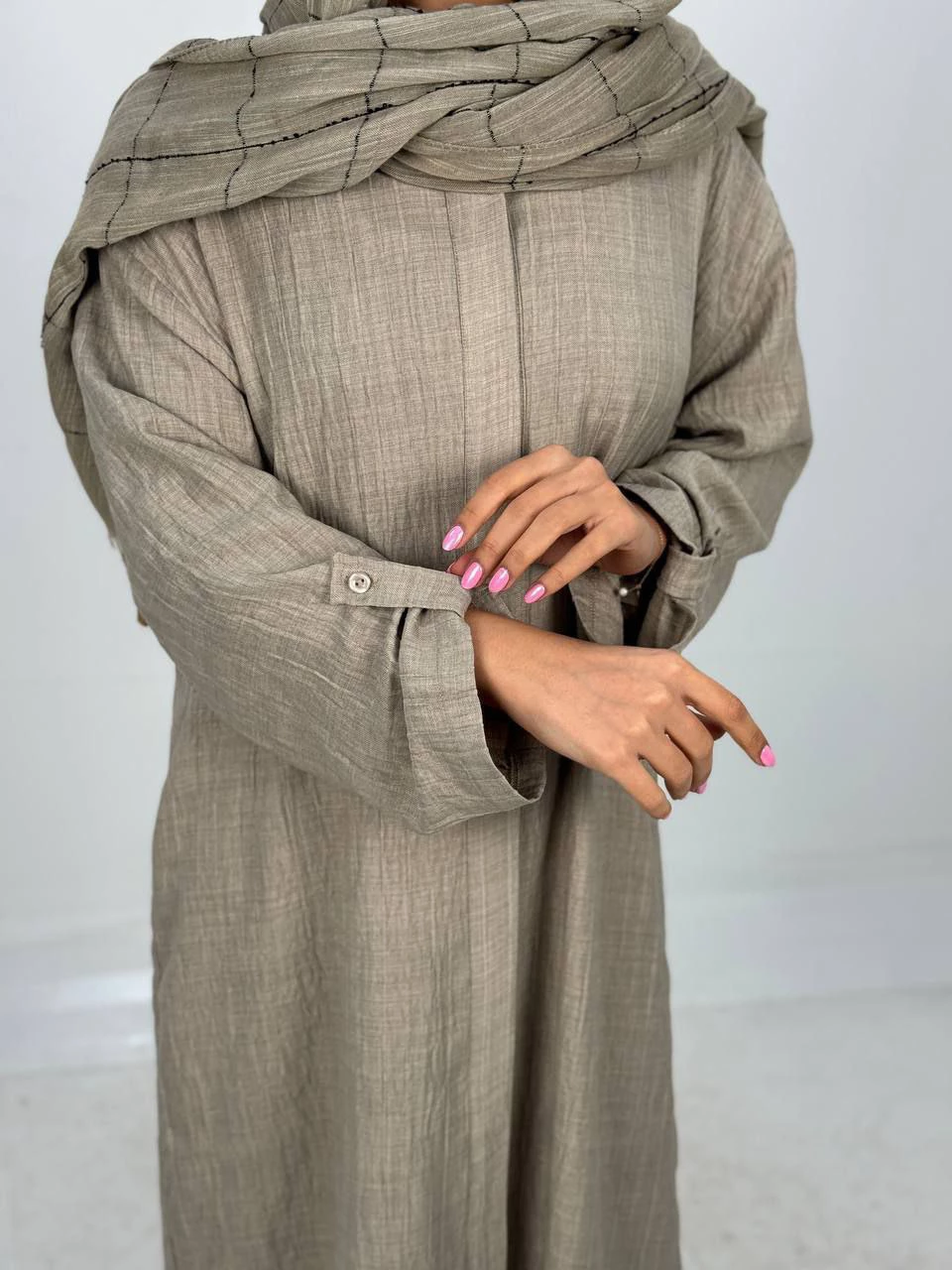 مانتو لانگ 61367 دکمه مخفی RY