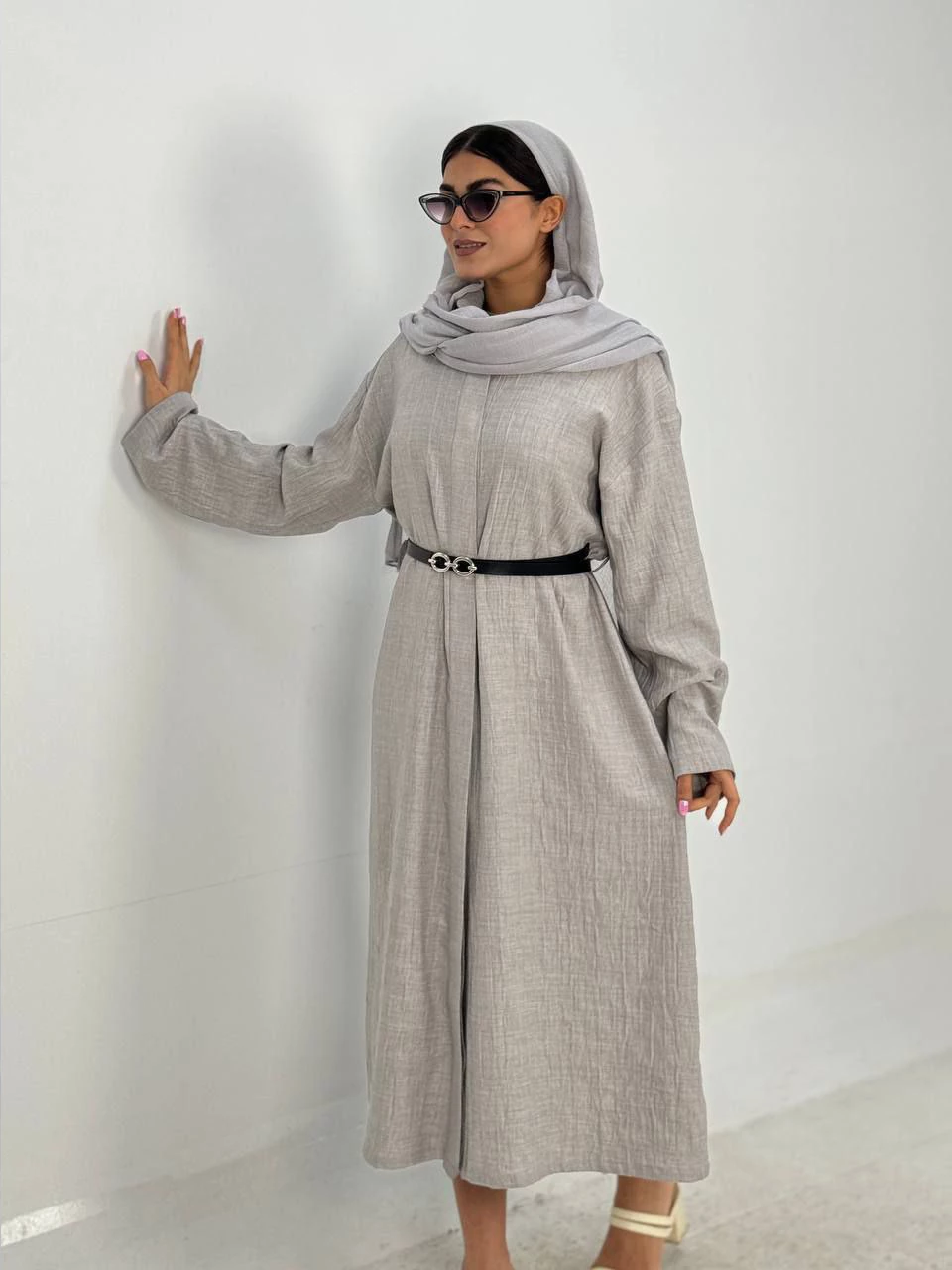 مانتو لانگ 61367 دکمه مخفی RY